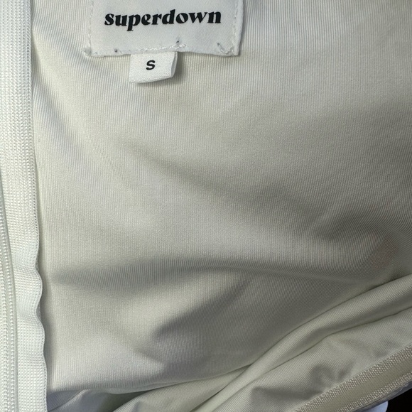 Superdown Cream Strapless Dress size small - Picture 2 of 5